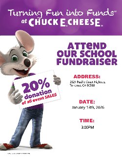 dineout chuckecheese jan 13